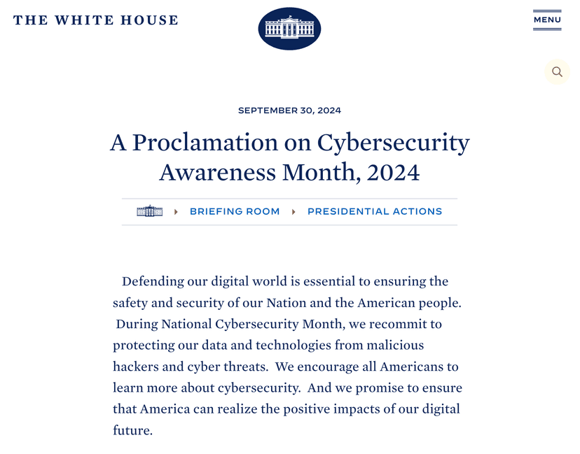 Cybersecurity Awareness Month
